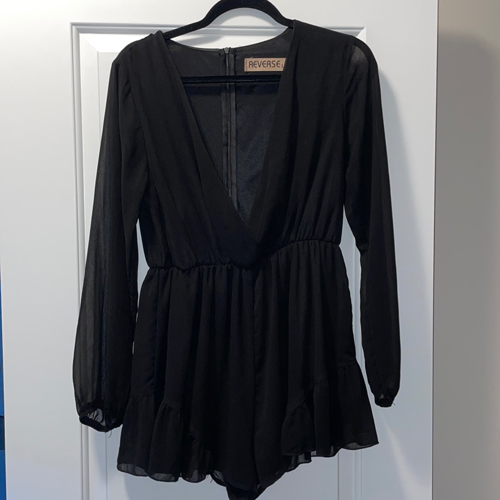 Reverse Black Romper